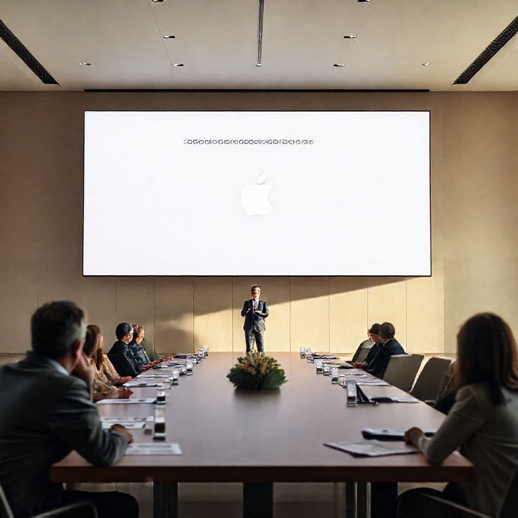 Ejecutivo desarrollando estrategias financieras en una sala de juntas moderna