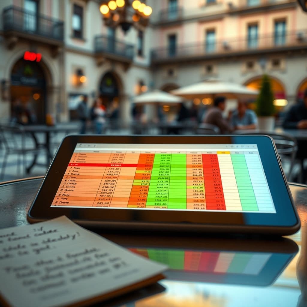 Formato condicional en Excel para control de gastos