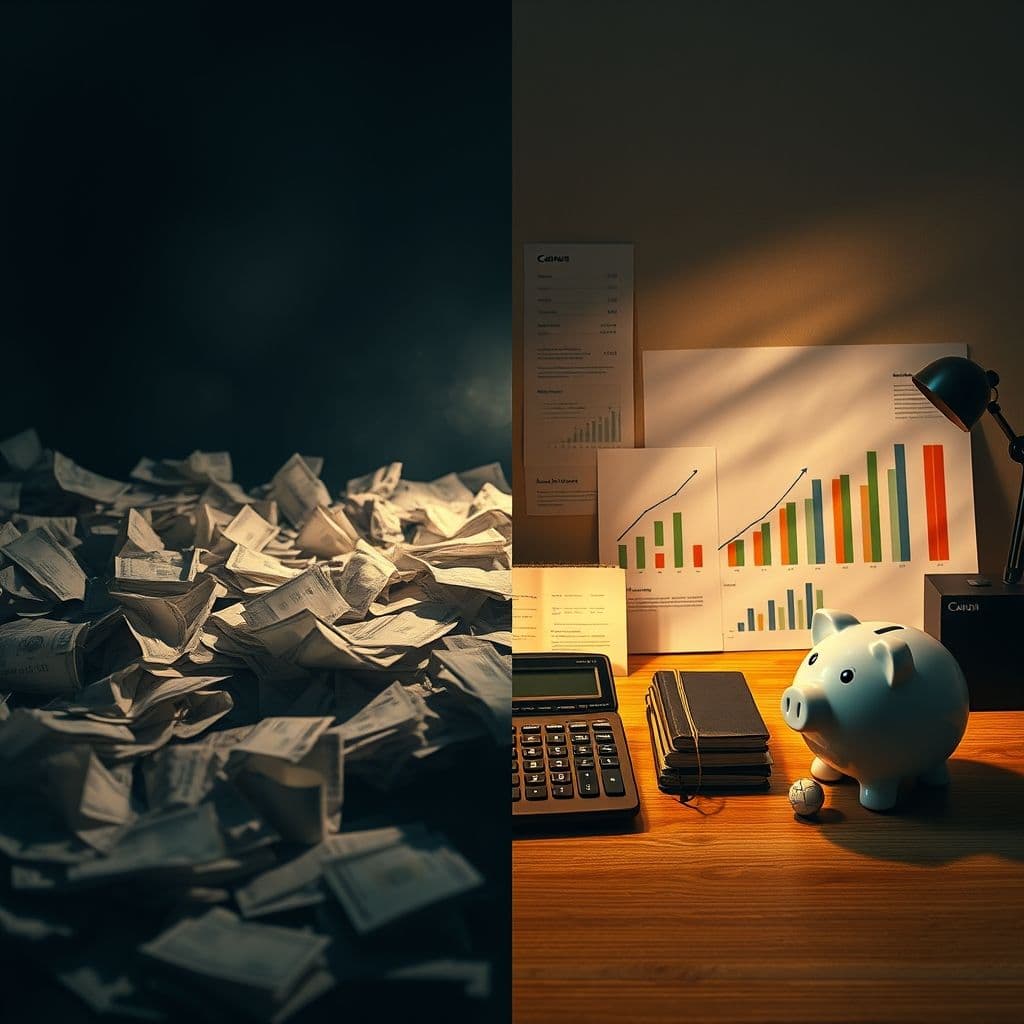 Comparación de presupuesto antes y después de usar la plantilla