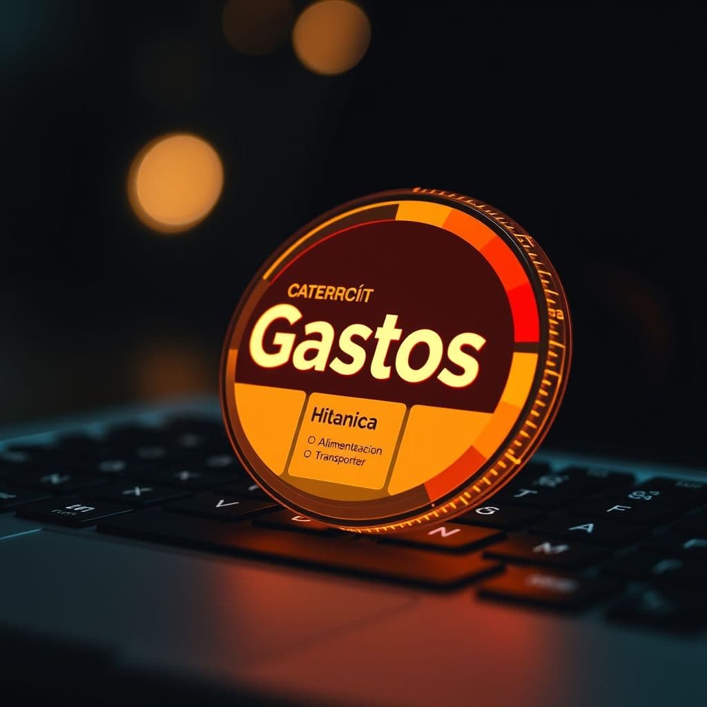 Gráfico circular mostrando distribución de gastos