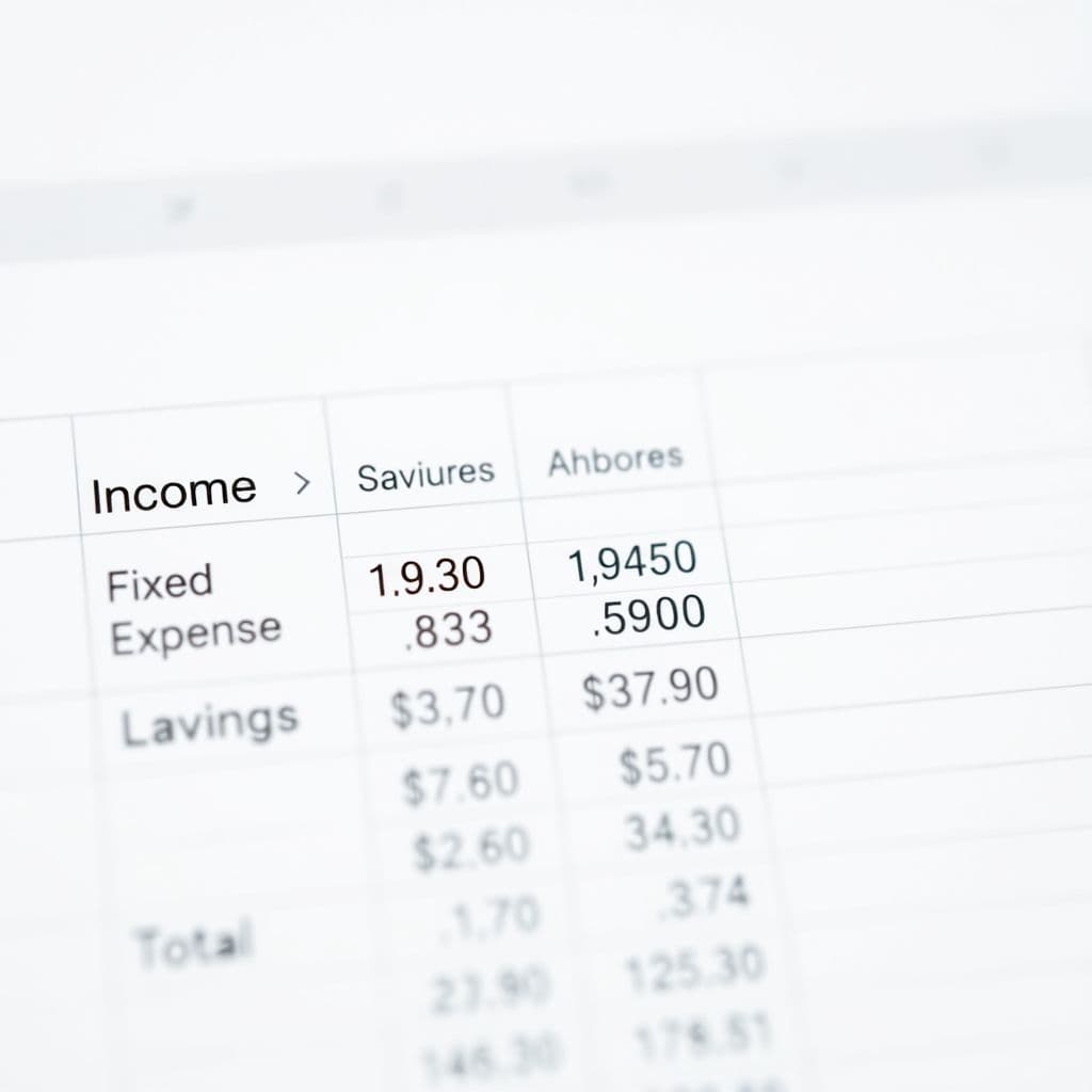 Captura de pantalla mostrando la estructura básica de la plantilla en Google Sheets