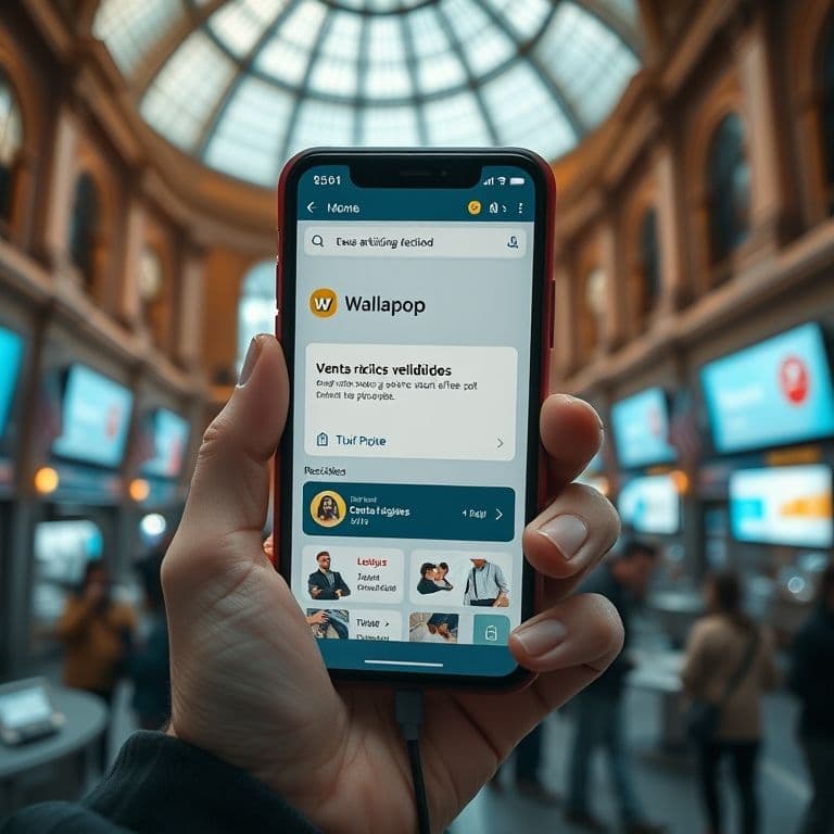 Pantalla de smartphone mostrando ventas exitosas en Wallapop o Marketplace