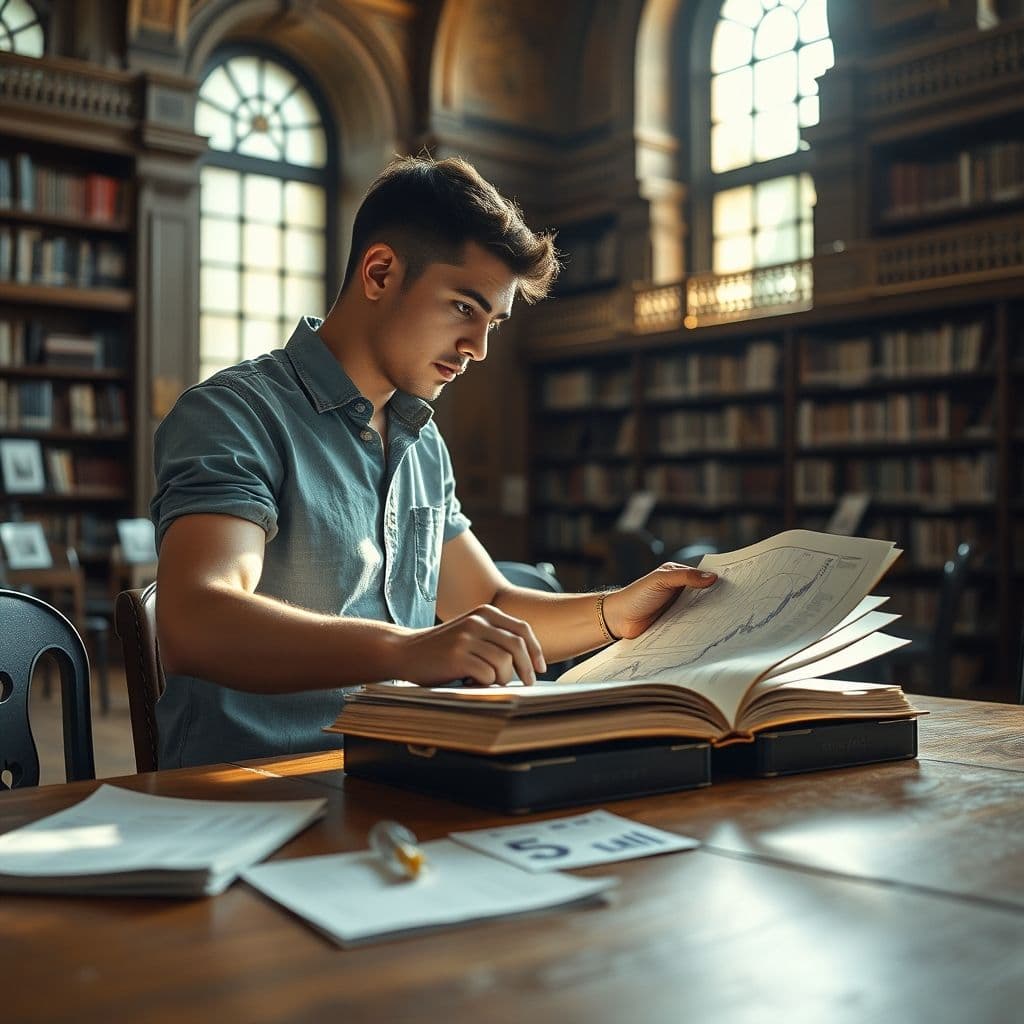 Persona analizando sus finanzas personales con gráficos y monedas en una mesa