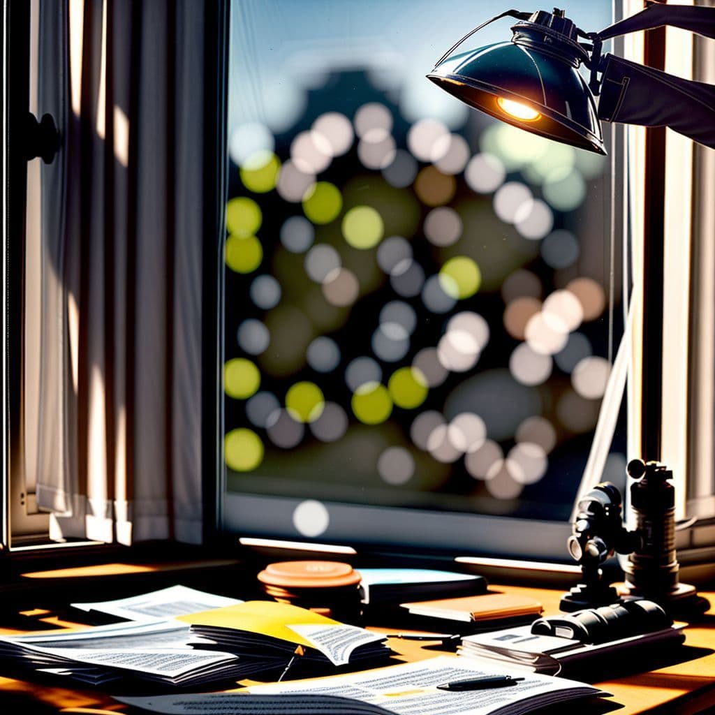 Persona organizando finanzas personales con gráficos y monedas en mesa moderna