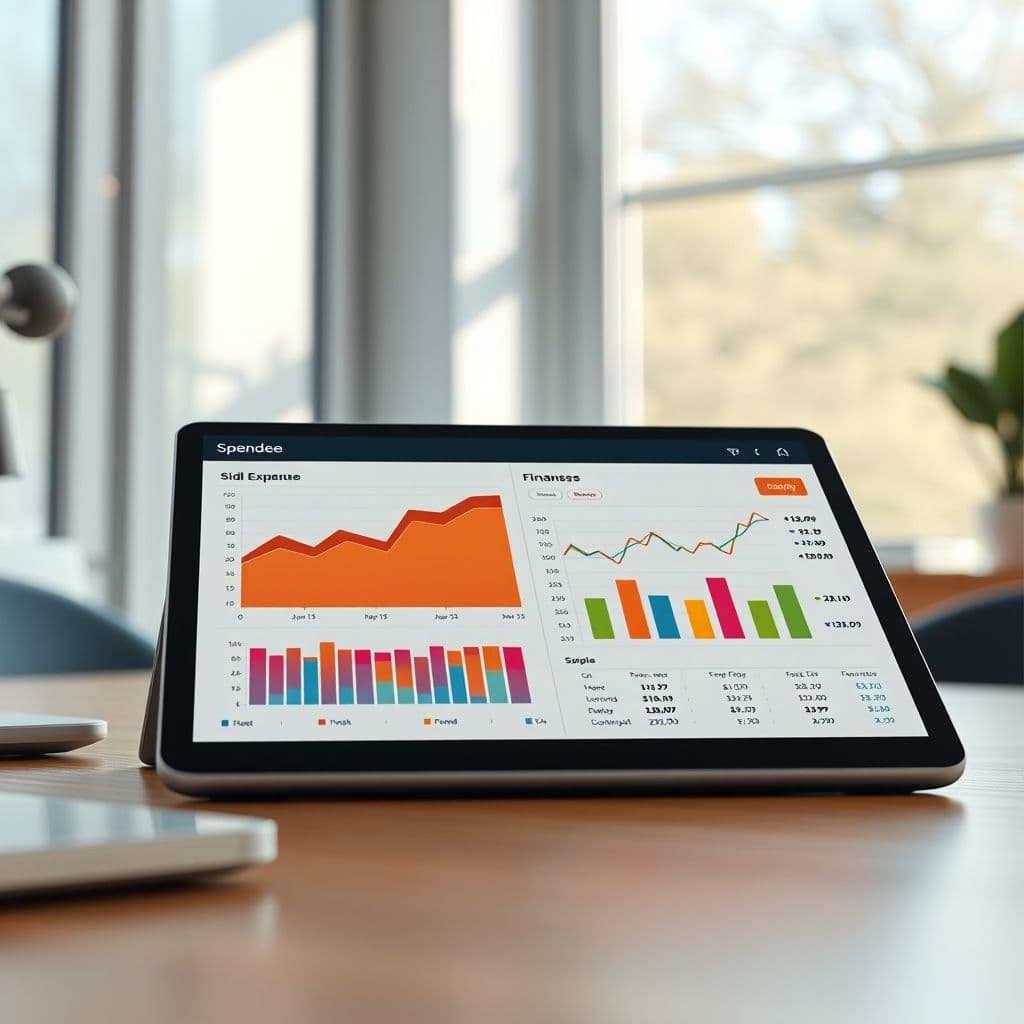 Gráficos comparativos de gastos mensuales en la app Spendee