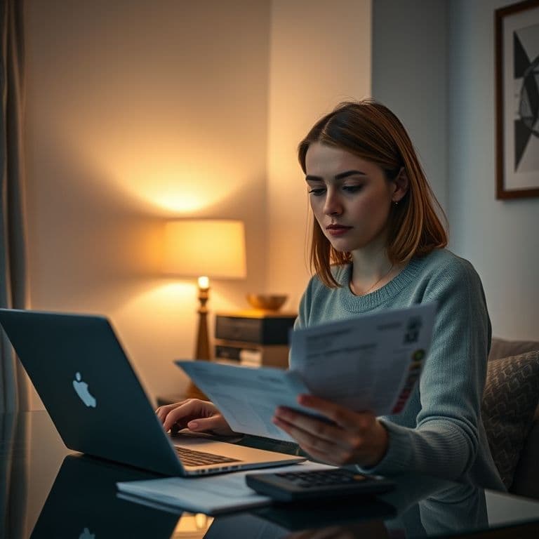 Persona analizando opciones para reducir gastos y aumentar ahorros