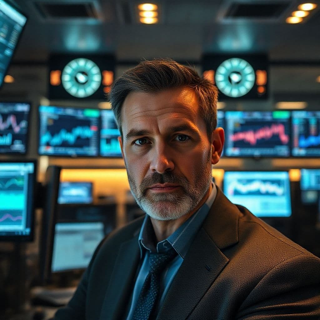 Profesional realizando análisis crítico de datos financieros en múltiples pantallas