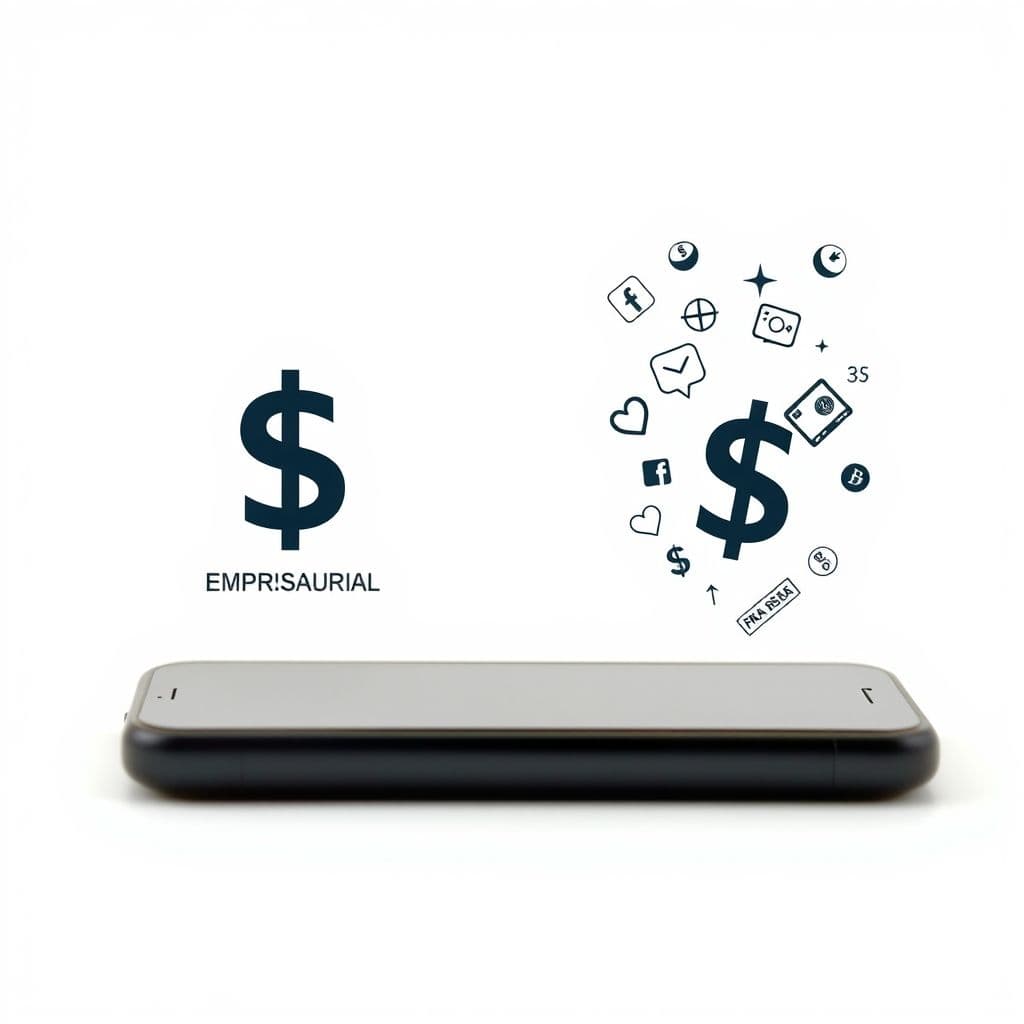 Comparación visual entre un teléfono como activo y como pasivo