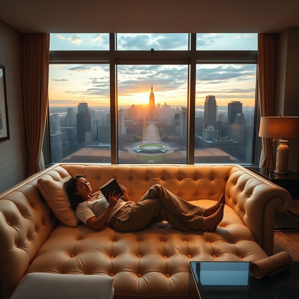 Persona experimentando tranquilidad financiera con ingresos estables