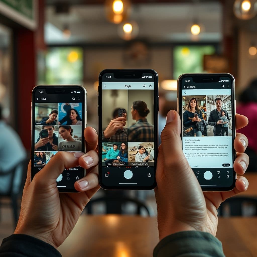 Comparativa visual de interfaces de diferentes brokers colombianos en pantallas