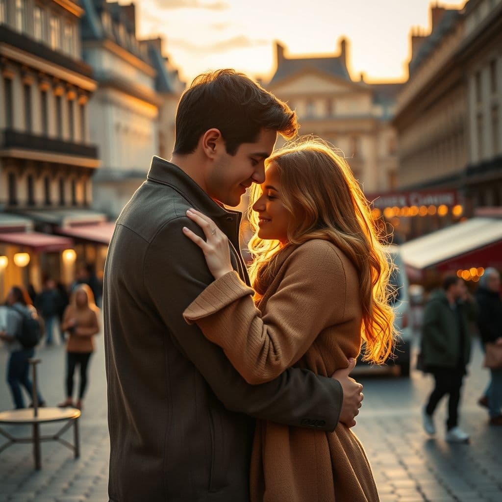 Pareja abrazándose representando confianza financiera