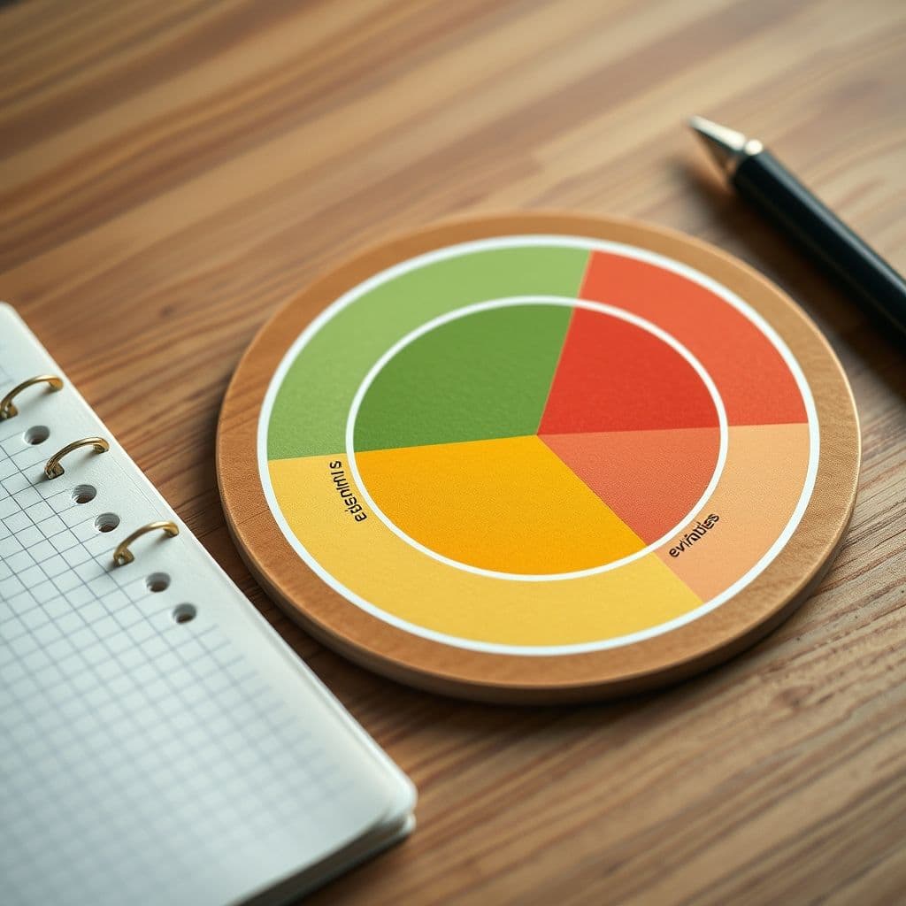 Diagrama de tres categorías de gastos: esenciales, no esenciales y evitables.