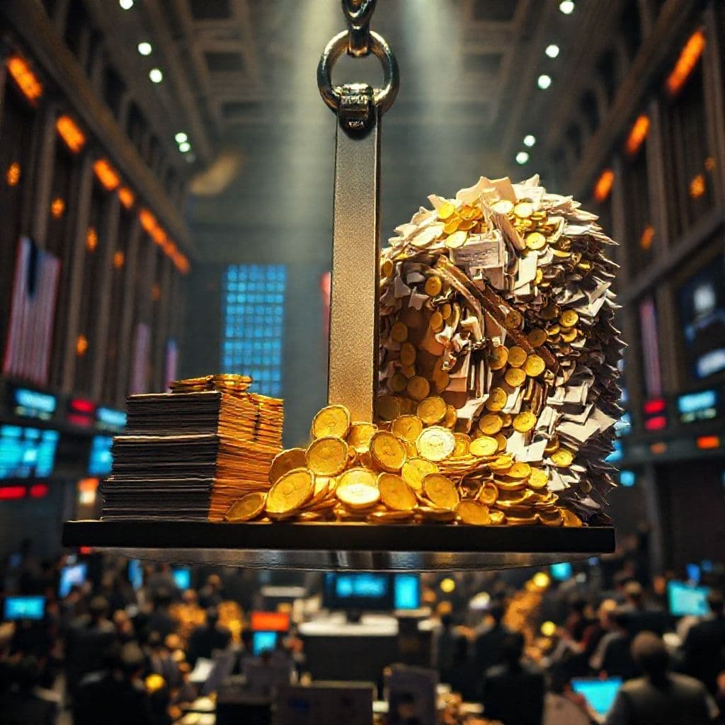 Diagrama visual explicando el concepto de palanca financiera