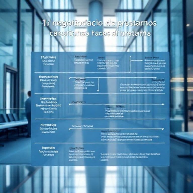 Diagrama que muestra el flujo del truco de negociación de préstamos