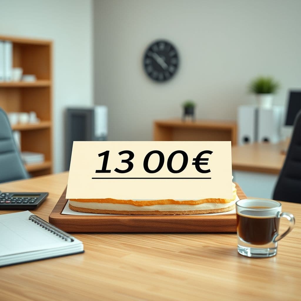 Gráfico circular mostrando la distribución ideal de un salario de 1300€