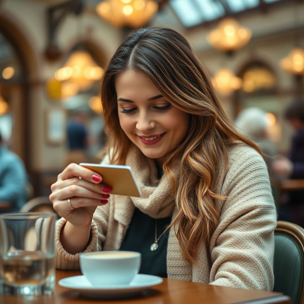 Persona feliz usando tarjeta de crédito personal para compra independiente